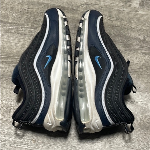 Nike Air Max 97 Black and Blue Sneakers with Air Cushioning - Picture 12 of 14